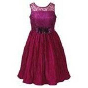 *Party Dress Emily West sz 16 Pink Chiffon Taffeta Crinoline Holiday Lined Girls